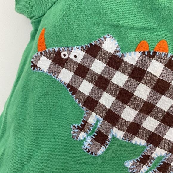 Mini Boden Green Dinosaur Tee 3-6 Months - Picture 3 of 5